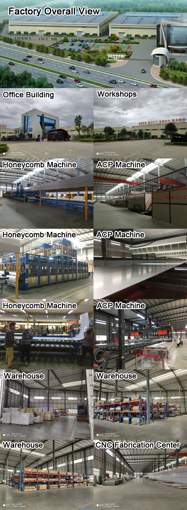 Fiberglass Aluminum Honeycomb Core Panel Roof ACP Acm Sheet Aluminium Composite Material Manufacturers Suppliers